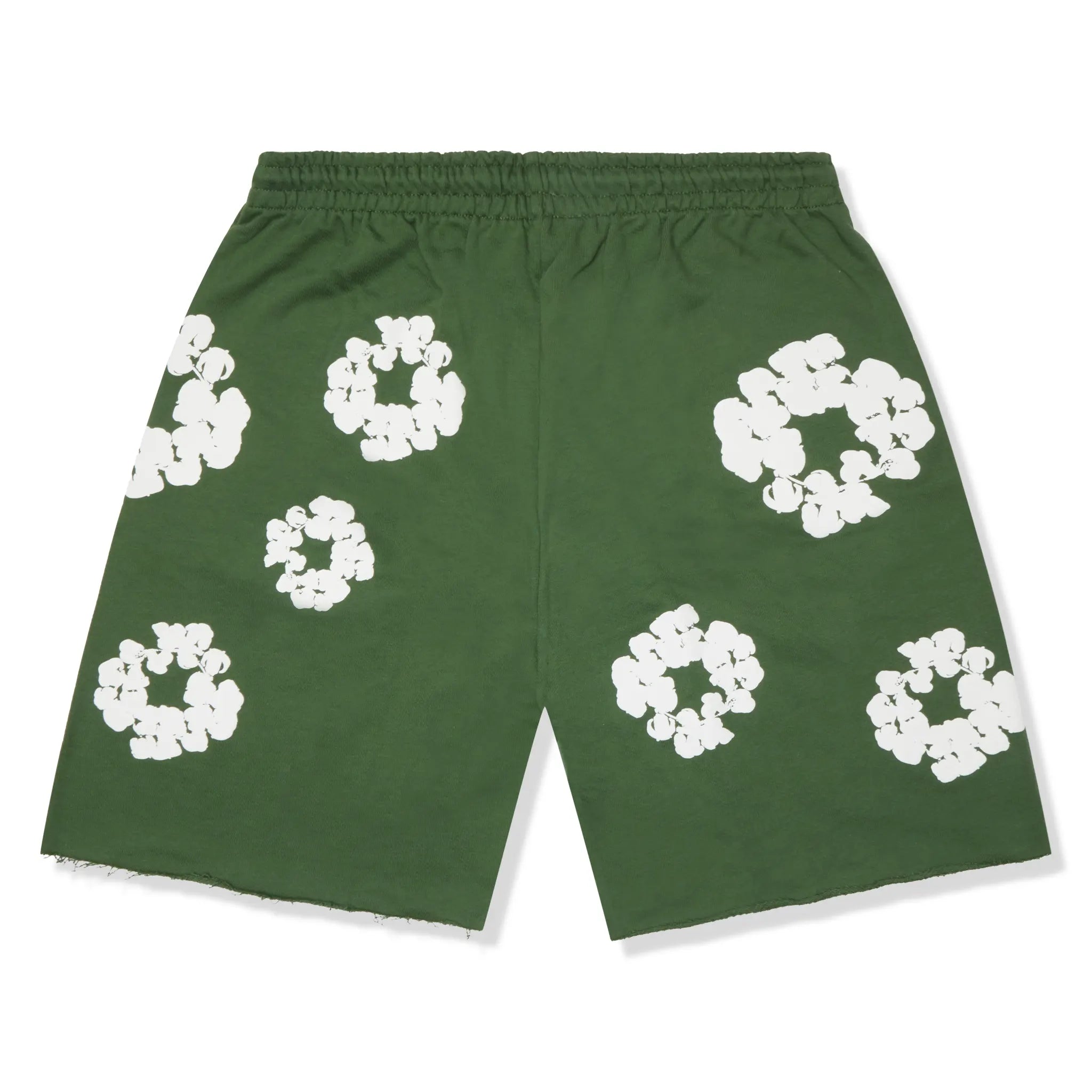 Back View of Denim Tears The Cotton Wreath Green Shorts